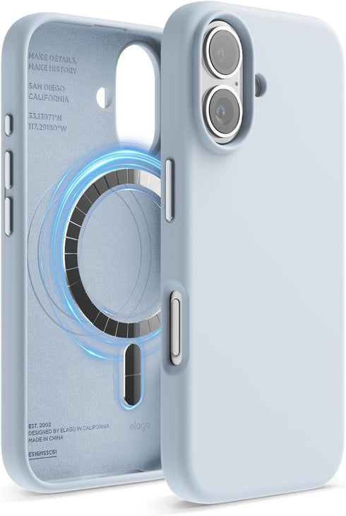 elago iPhone 16 Case Magnetic Liquid Silicone (MagSafe)